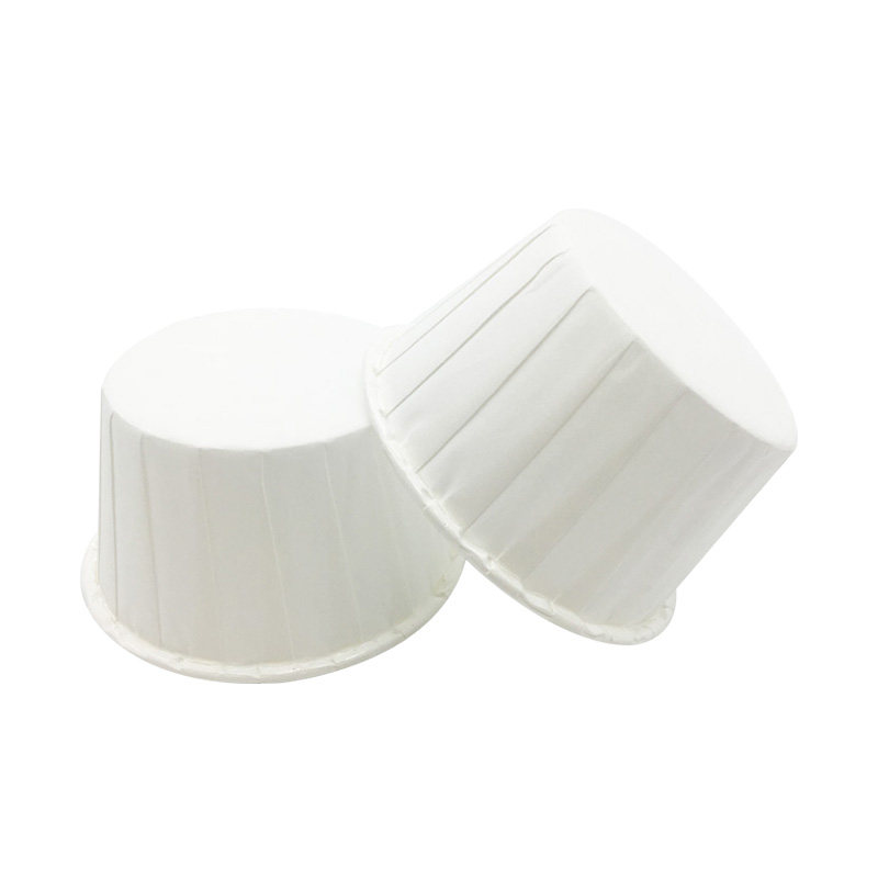 4oz White Pills Roll Mouth Baking Paper Cupcake Liners