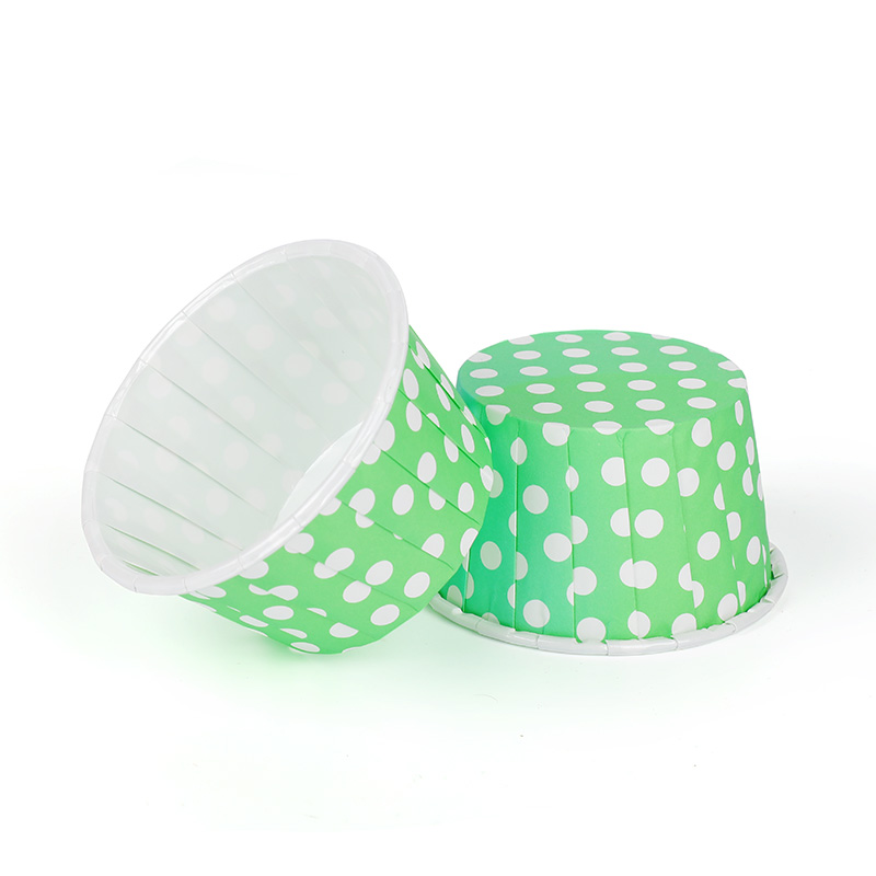 Dotted Style Roll Mouth Baking Paper Cupcake Liners