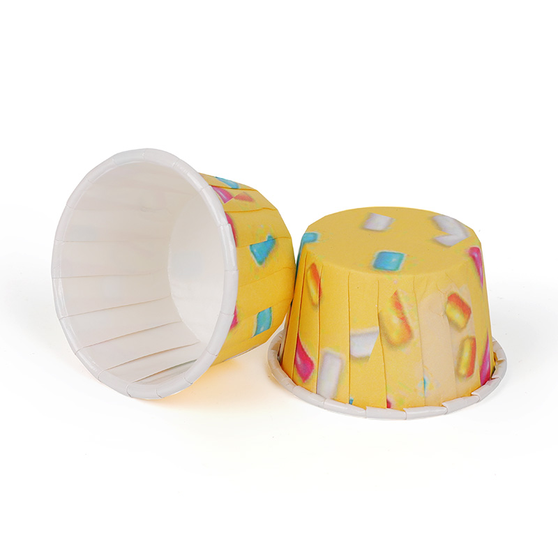 Printed Roll Mouth Baking Paper Cupcake Liners