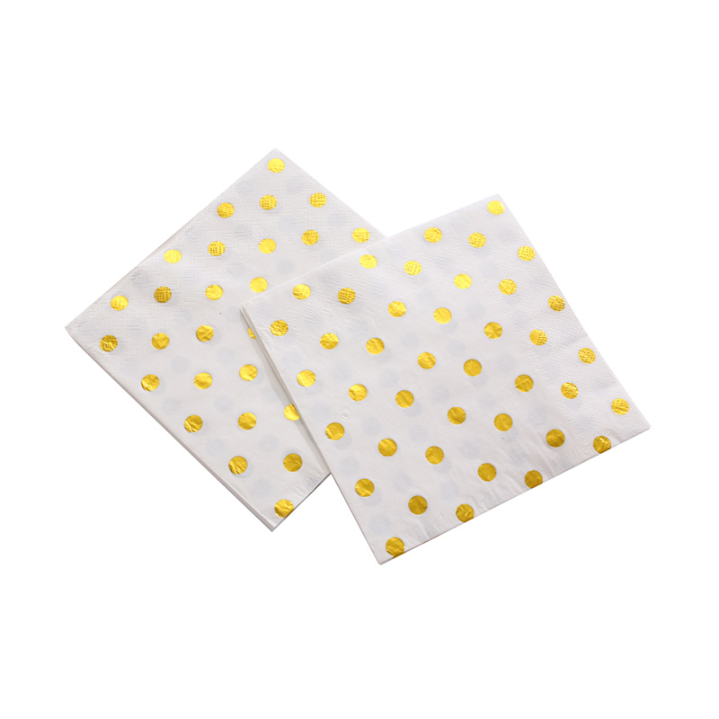 Gold Foil Printed Napkins