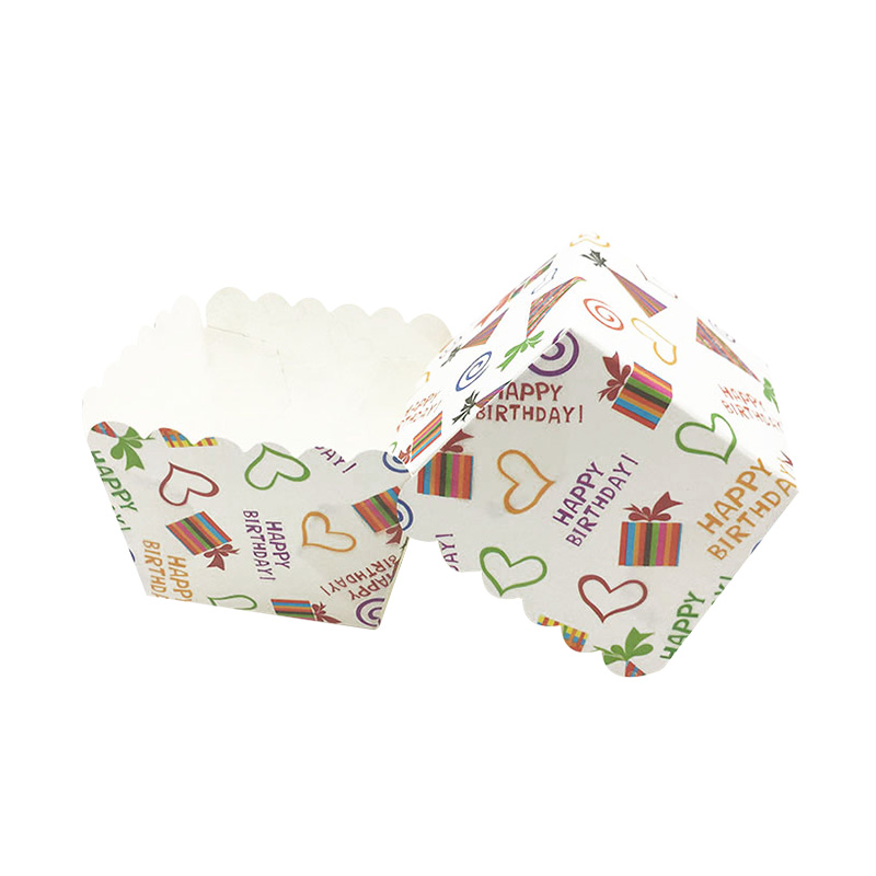 Square PE Coated Baking Paper Cupcake Liners