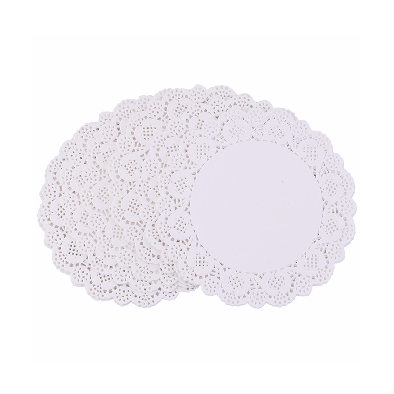 White Round Lace Disposable Paper Doilies